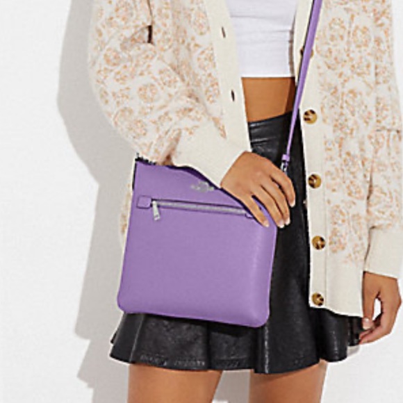 COACH ROWAN FILE BAG (COACH C1556)
SILVER/IRIS
NWT - Picture 2 of 16